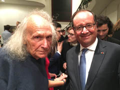 イヴリーギトリスとフランスの元大統領フランソワ・オランド