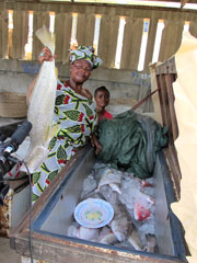 The fish market in the port of Cotonou