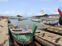 The port of Cotonou