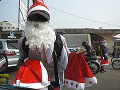 A street vendor in Cotonou