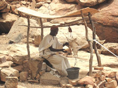 In Dogon culture, weaving is a job for men