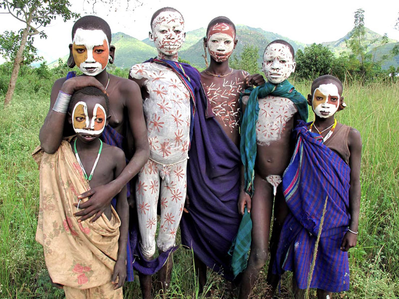 The Surma People Of The Omo Valley Also Known As The Suri People 