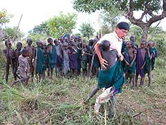 The Surma love wrestling.