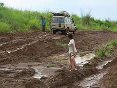 On the road to visit The Surma or the Suri People of the Omo Valley : the road is long and hard, but it is worth every bit of it !