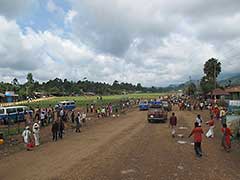 160 kilometers from Kibbish, the closest major Surma village : the best and safest landing strip, it is actually in the middle of a small town.