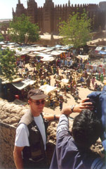 The mosque and the weekly market.