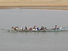 The Niger River seen as seen at Mopti