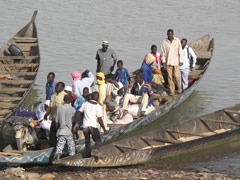 The bank of the Niger River in Mopti