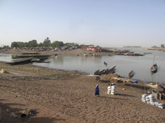 The Niger River seen as seen at Mopti