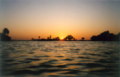 Sunset over the Niger River