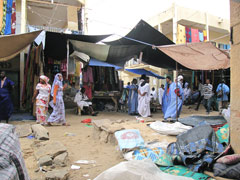 A souk, or market in Nouakchott