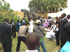 A wedding inside the ancient fortresse.