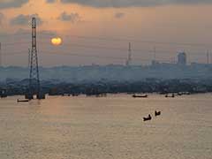 Makoko, a " Floating Slum " or shanty town on stilts in the center of Lagos