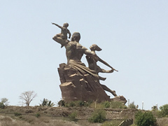 "African Renaissance Monument" a huge monument in Dakar, the capital of Senegal