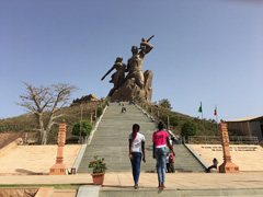 "African Renaissance Monument" a huge monument in Dakar, the capital of Senegal