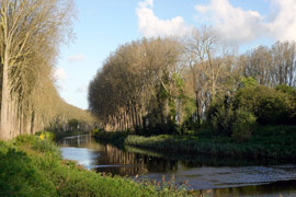 Approximately 11 kilometers from Bruges