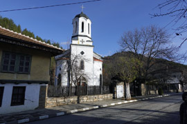 A church in a typical Bulgarian village
