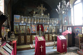 The chapel at the Glozhene Monastery in Bulgaria : interior