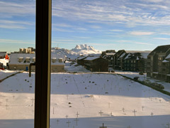 Greenland: A view from the field producer's hotel room in the center of Nuuk.