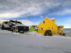 Greenland : houses in Nuuk