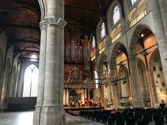 The interior of Saint-Lawrence Church, Rotterdam.