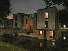 Floating Houses in Rotterdam, the Netherlands