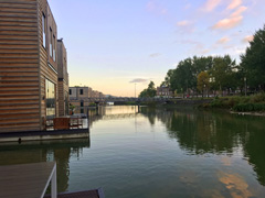 Floating Houses in Rotterdam, the Netherlands