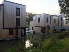 Floating Houses in Rotterdam, the Netherlands