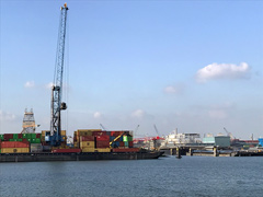 The port of Rotterdam.