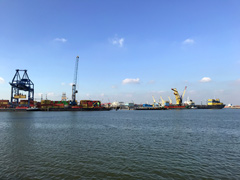 The port of Rotterdam.