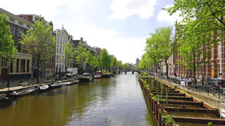 The canals are an essential element of the charms of the city of Amsterdam : on location in Holland : a Field Producer's photos of Amsterdam.