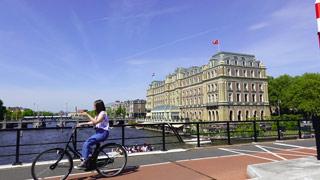 The neighborhood surrounding Amsterdam's Rijksmuseeum (National Museum of Fine Arts).