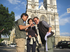 in front of Westminster Abbey