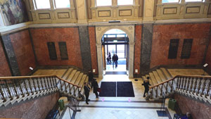 The entrance of the Swedish Nationalmuseum (or National Museum of Fine Arts)