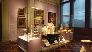 The interior of the Swedish Nationalmuseum (or National Museum of Fine Arts)