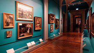 The interior of the Swedish Nationalmuseum (or National Museum of Fine Arts)