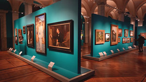 The interior of the Swedish Nationalmuseum (or National Museum of Fine Arts)
