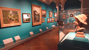 The interior of the Swedish Nationalmuseum (or National Museum of Fine Arts)