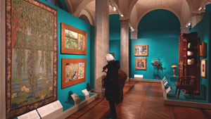 The interior of the Swedish Nationalmuseum (or National Museum of Fine Arts)