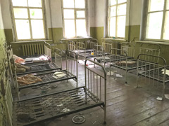 A nursery in the long ago evacuated village of Zalissya