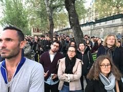 Notre-Dame de Paris Cathedral Fire : The parisians watch in shock as the cathedral burns.