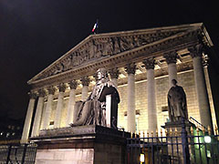 The National Assembly of France ( exterior )
