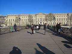 the Louvre Museum as seen from the Pont des Arts