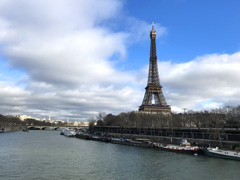 the Eiffel Tower as seen from the Pont de Bir-Hakeim