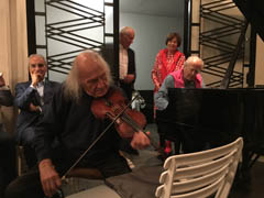 Ivry Gitlis with composer Michel Legrand