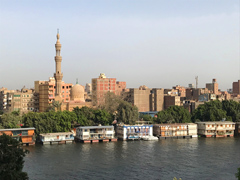 Le Nil, au centre du Caire