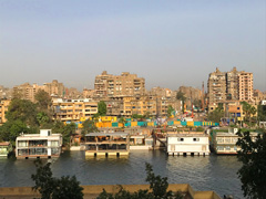 Le Nil, au centre du Caire