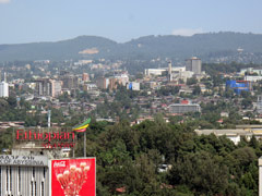 Addis-Abeba : centre ville.