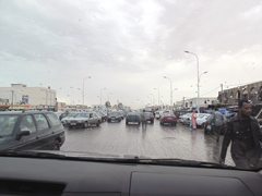 Rare photo de Nouakchott sous la pluie !