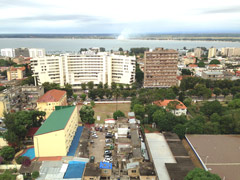 Une vue plongeante sur Maputo